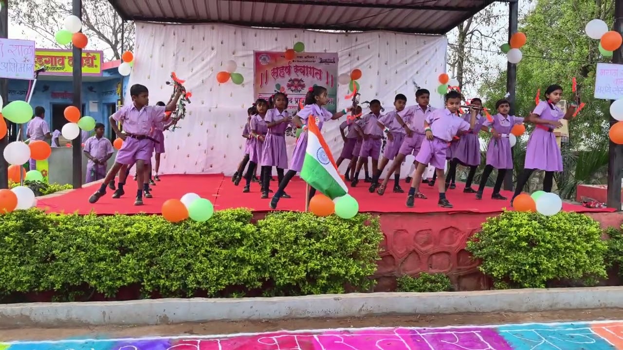 #Sandese aate hai Dance #Lezim dance #Repubic day #majhi shala majha abhimman #Z. P. P. School 