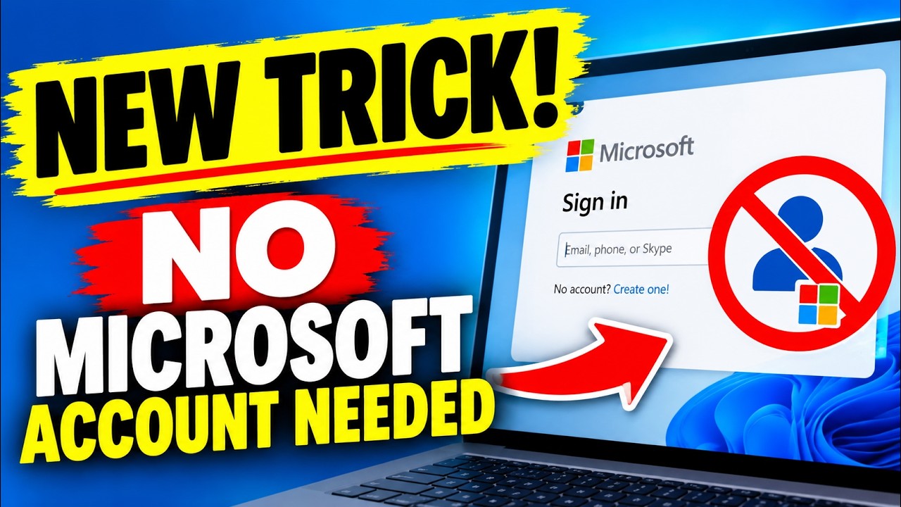NOWY spos&oacute;b na pominięcie logowania do konta Microsoft podczas instalacji systemu Windows
