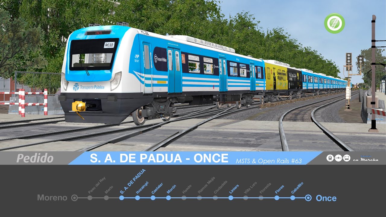 PEDIDO!! PADUA - ONCE | Línea Sarmiento | MSTS & Open Rails #63