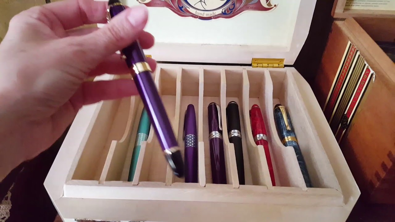 Fountain Pen Organizing with Cigar Boxes