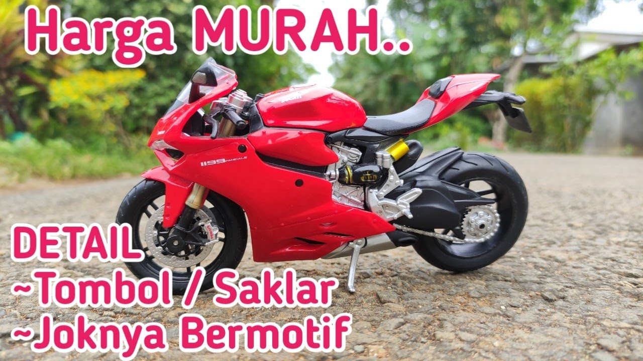 DIECAST MOTOR MAISTO DUCATI 1199 PANIGALE Sekala 1:12
