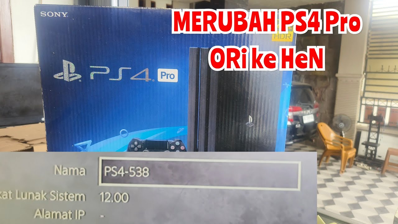 Merubah Ps4 Pro Ori Ke Hen 12.00