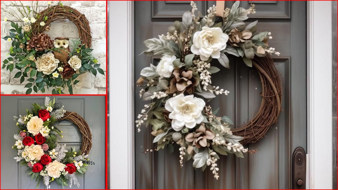 Beautiful DIY Wreath Ideas for Every Season||Easy Wreath Making Ideas for Home Decor#trending #art 