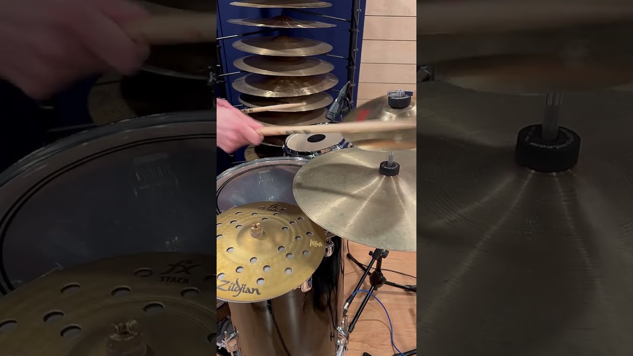Stacks on the Cocktail Kit #cymbalstack #zildjiancymbals #cocktaildrums #strajkstudios