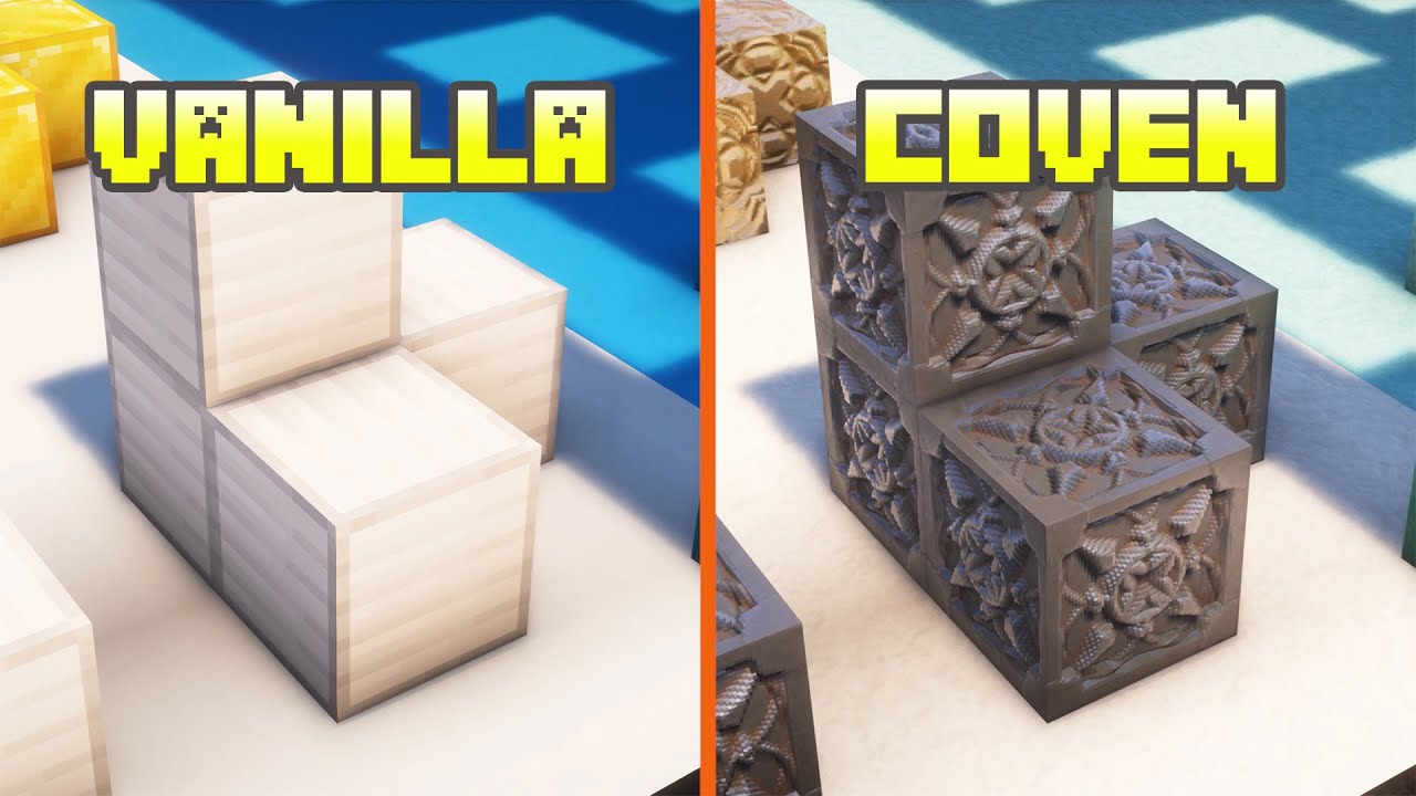 Vanilla vs Coven 64x | Texture Comparison