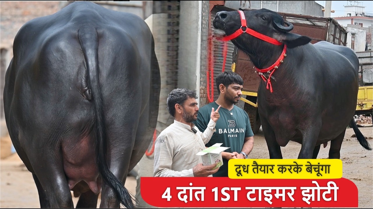 4 दांत 1ST टाइमर झोटी - दूध तैयार करके बेचूंगा || PAWAN SHURA, NARNAUND, HANSI