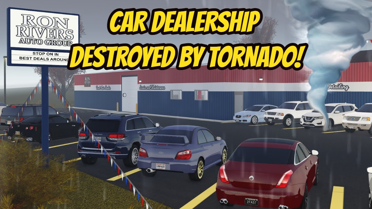 Greenville, Wisc Roblox l Tornado Storm Floods NEW Car Dealership Update Roleplay