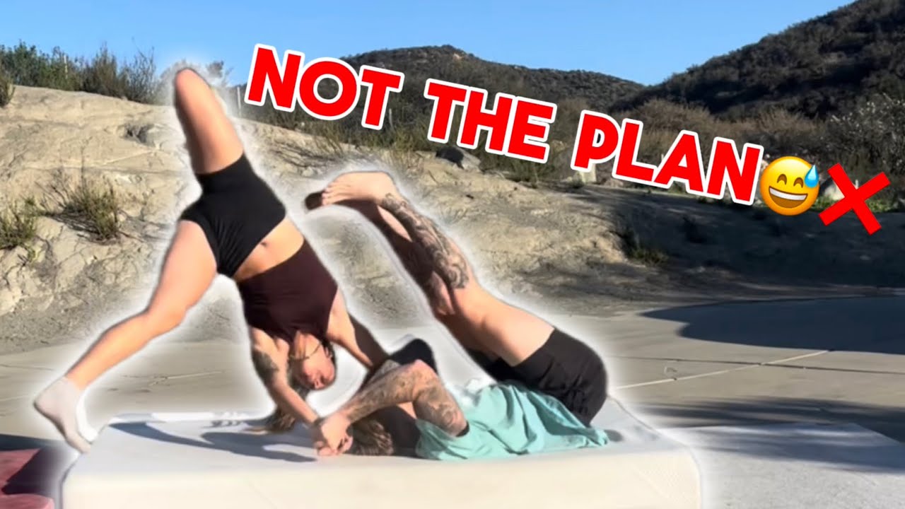 It Looked So Easy On TikTok🥵👎🏼😵(Acro Challenge Fail and Win!)