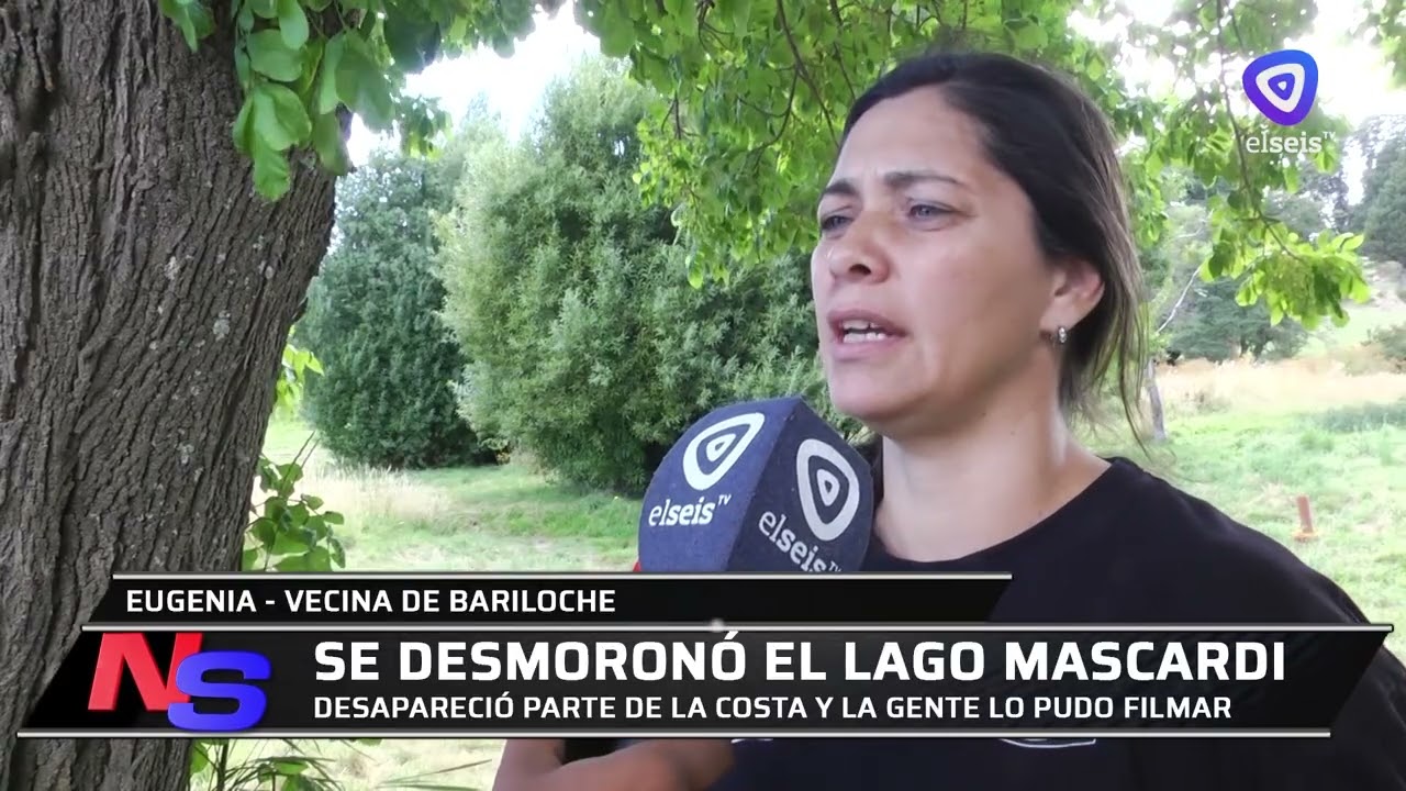 Desmoronamiento interno en el Lago Mascardi