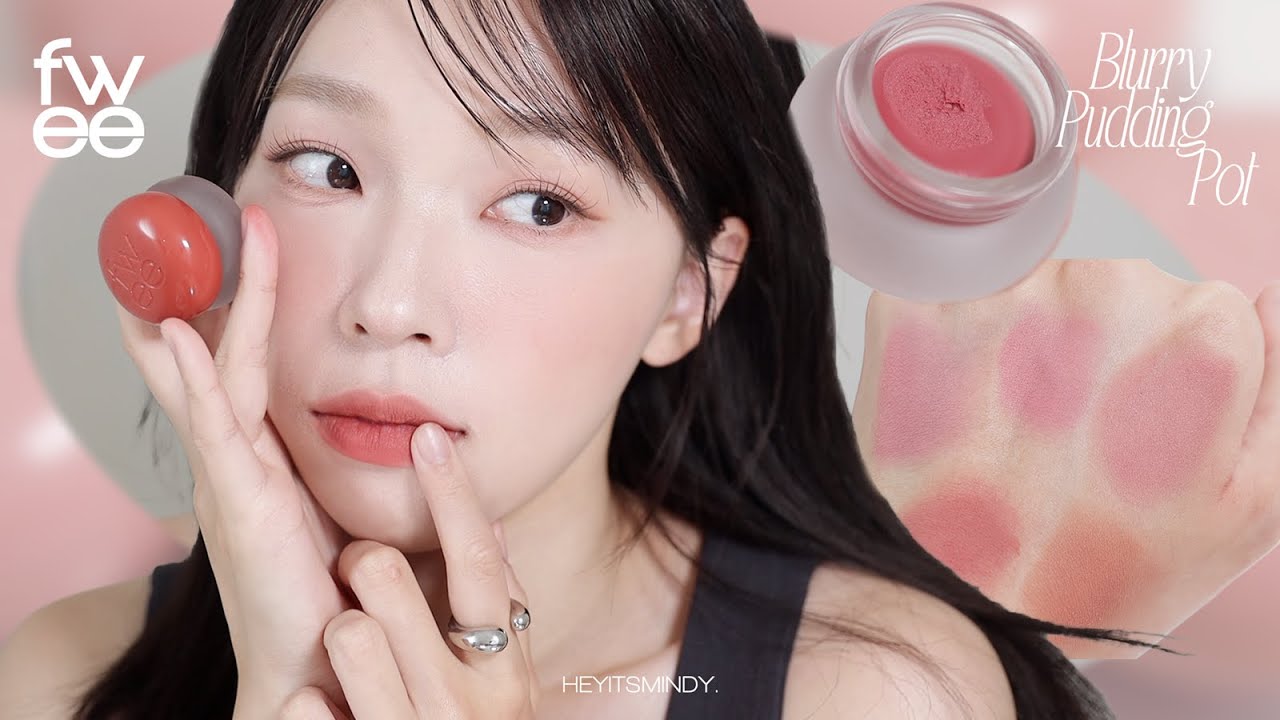 開箱韓國最紅唇彩🔥fwee布丁膏推薦/熱門色系全試色+心得分享 LIP & CHEEK BLURRY PUDDING POT | heyitsmindy