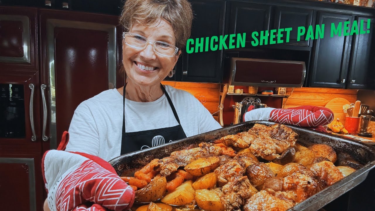 Chicken Vegetable Sheet Pan Meal Easy & Delicious Dinner 