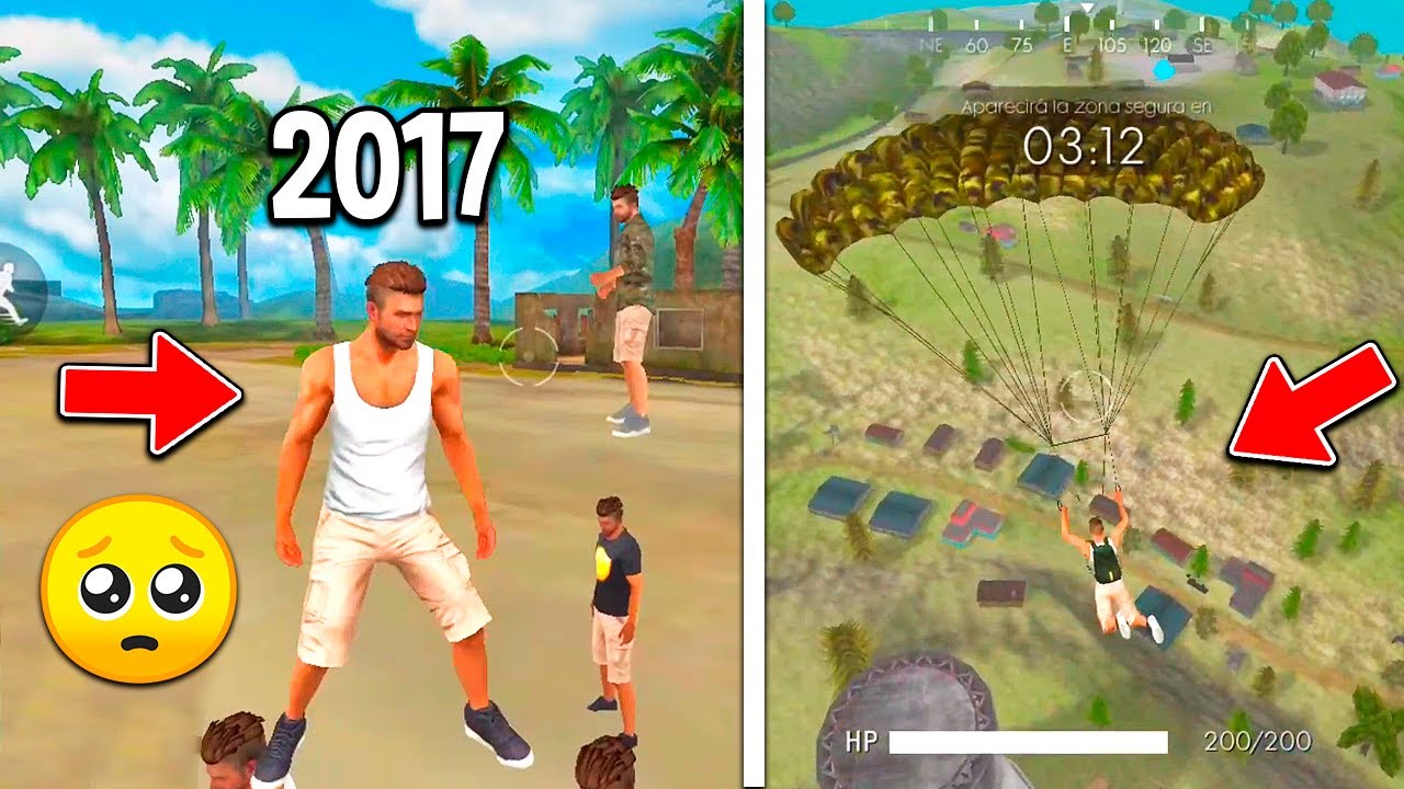 JUEGO LA PRIMERA VERSIÓN de FREE FIRE 🥺 Asi era FreeFire en 2017