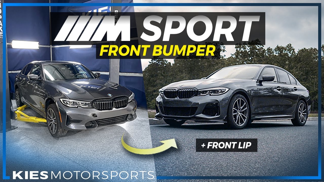 M SPORT Front Bumper Conversion + Front Lip on a BMW G20 330i