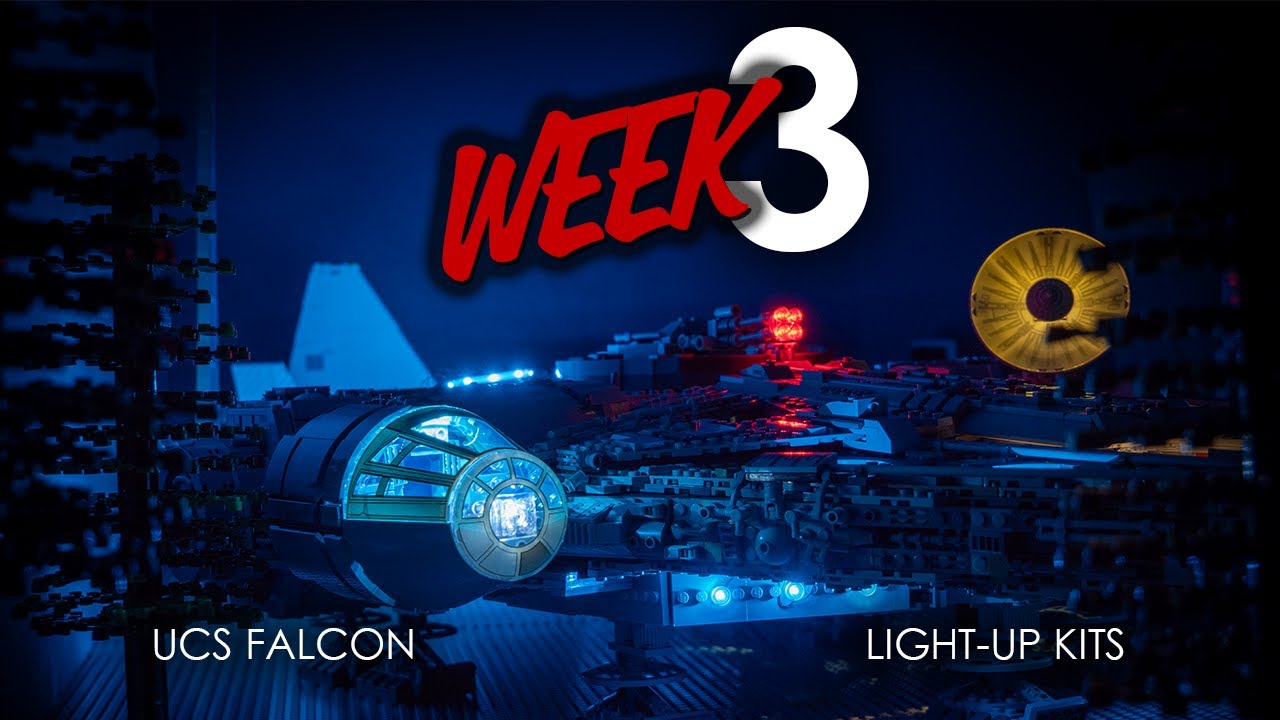 Светящиеся кубики и UCS Falcon | Строительство Явина 4 из LEGO - Неделя 3