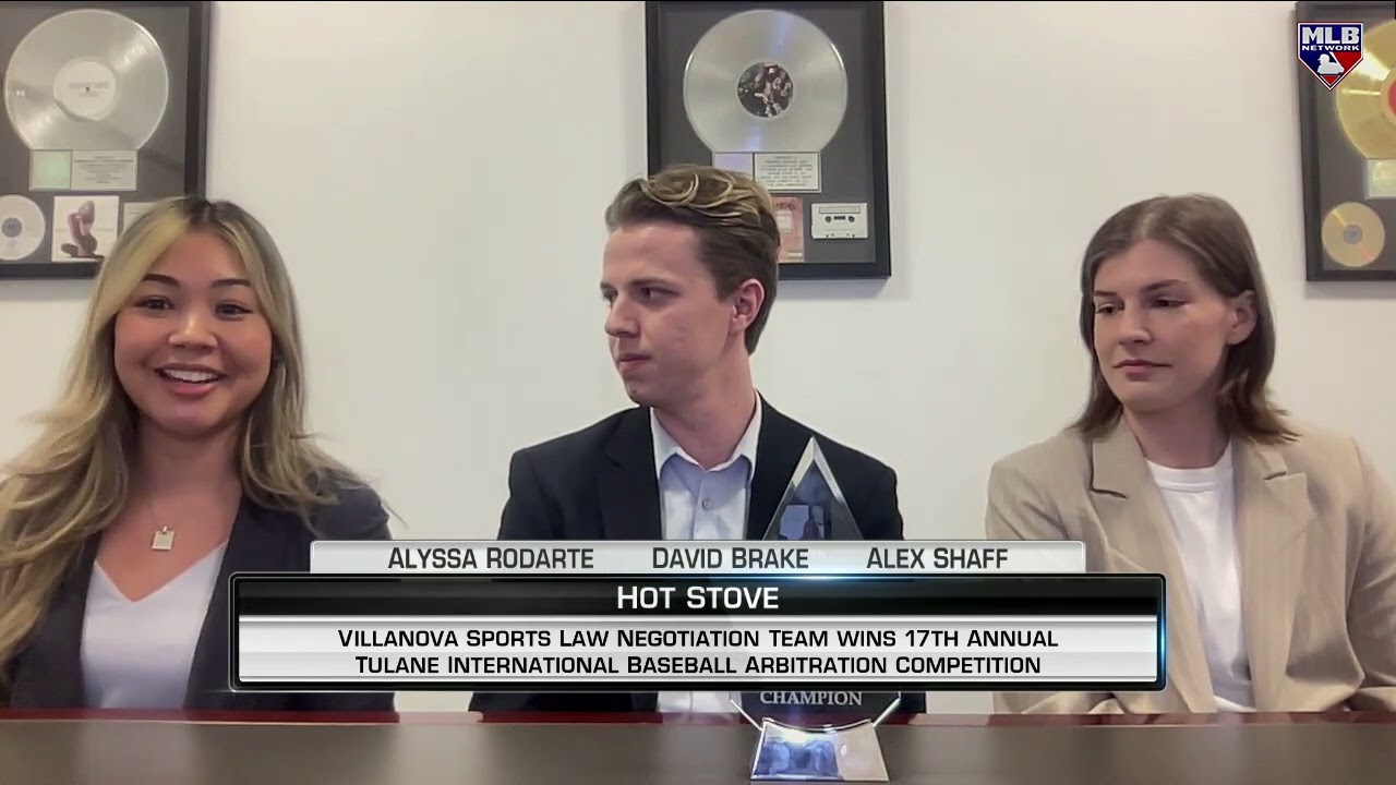 Villanova sports law team joins Hot Stove!