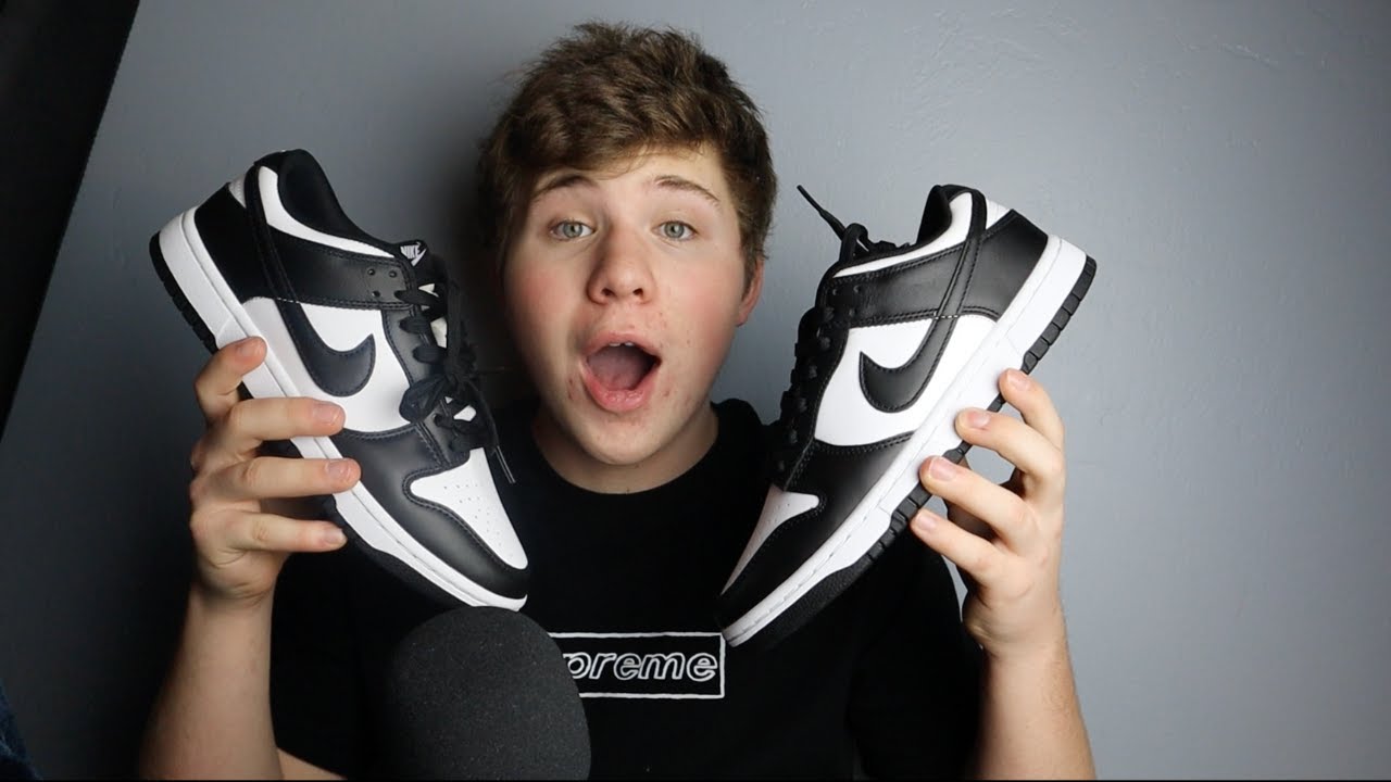 (ASMR) Nike Dunk Low Pandas Review (UA)