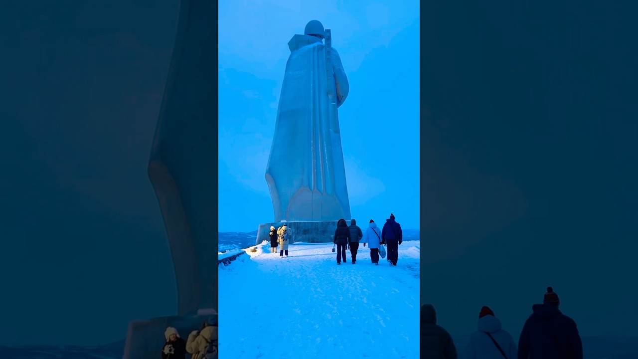 68 degrees north latitude, Murmansk #travel #murmansk #arcticcircle #shorts