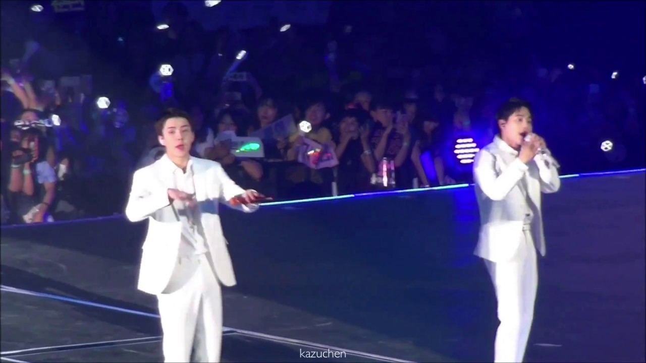 180603 EXO(엑소)-What U do?(SEHUN,SUHO,BAEKHYUN,CHEN focus)@The EℓyXiOn in HongKong Day2[fancam]