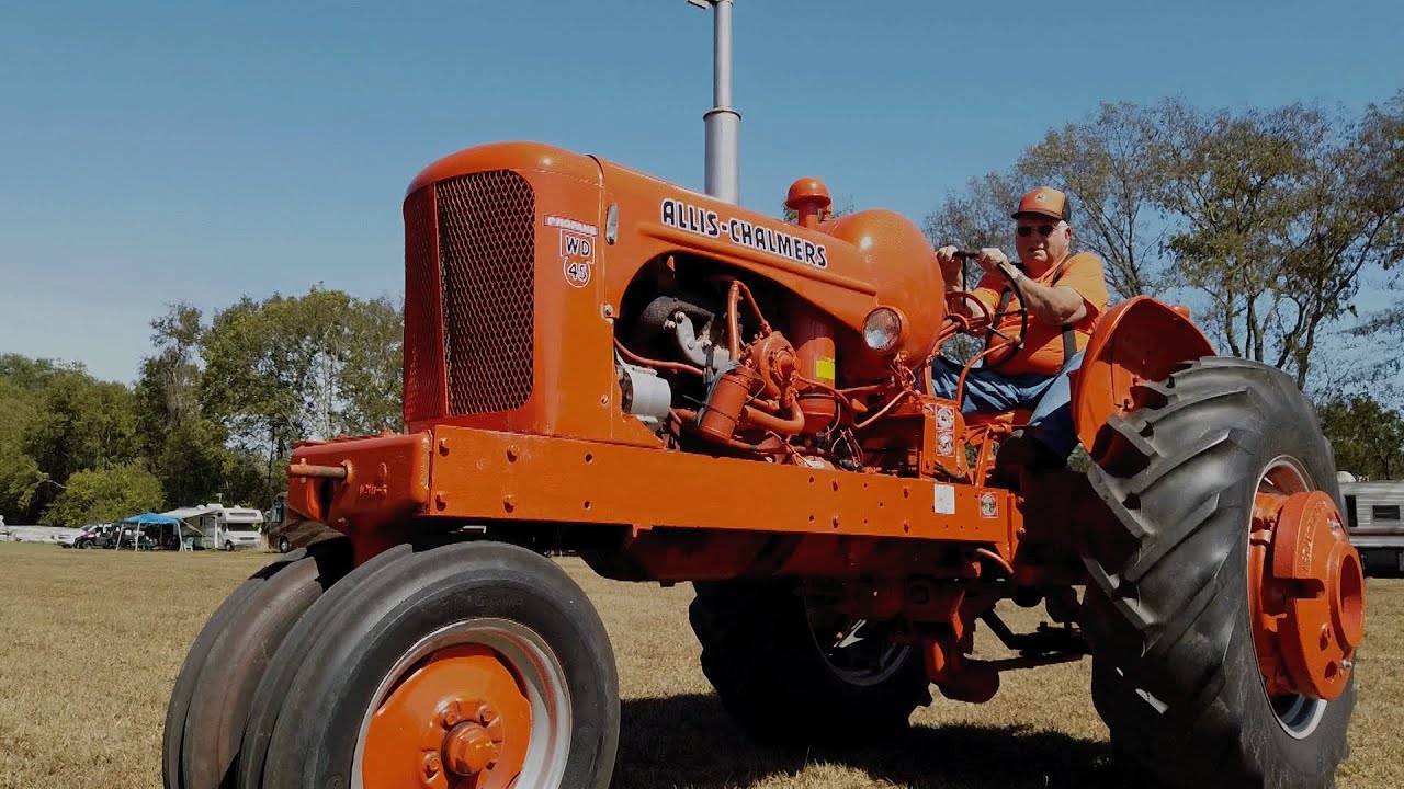 Редко встречающийся Allis Chalmers WD-45 1955 года выпуска! Этот работает на сжиженном газе!