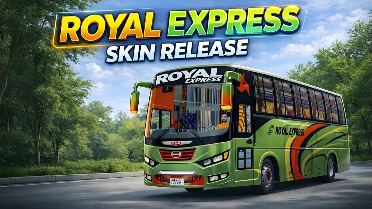 Royal Express New Bus Skin For Bus Simulator Indonesia (2026)