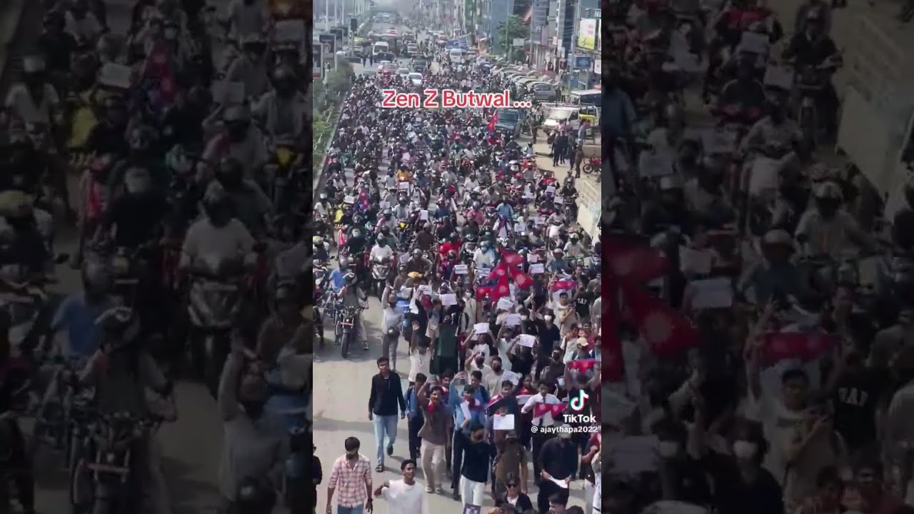 GEN Z Protest in Nepal Sep 8 #genz #nepal #government #nocorruption #kpoli