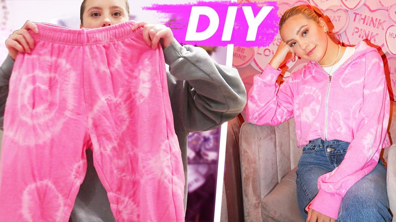 DIY with me (making my own tie dye set YASSSS) | Oliviagrace