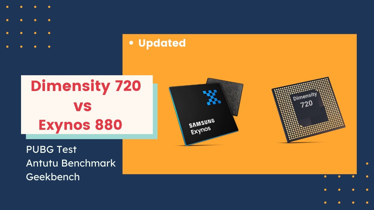 DIMENSITY 720 5G vs EXYNOS 880 5G🔥 PUBG TEST | Antutu 8 Geekbench 5 Centurion Mark