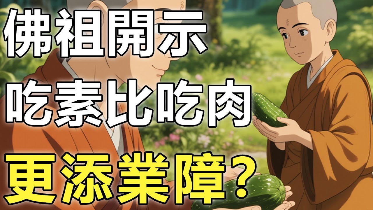 吃素比吃肉更添業障？佛祖僅用一個動作，揭示了3個令人深思的緣由【因果|佛學|輪回】