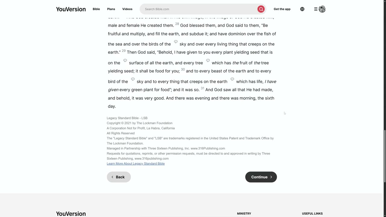 Genesis 1-3, Psalm 1