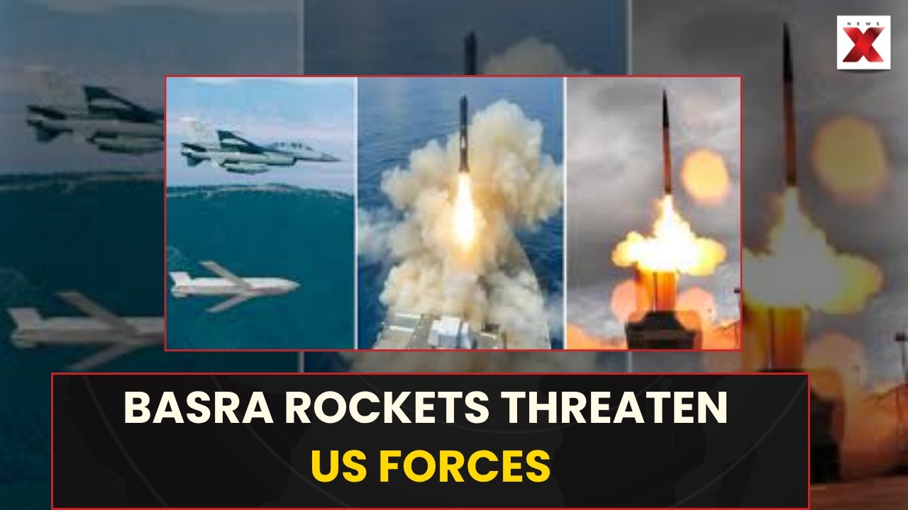 Iran Missile Attack Visuals | Dozens of Rockets Seen Over Basra Toward US Bases | NewsX