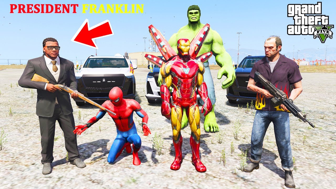 GTA 5 : Franklin become THE PRIME MINISTER in GTA 5 | SHINCHAN and CHOP