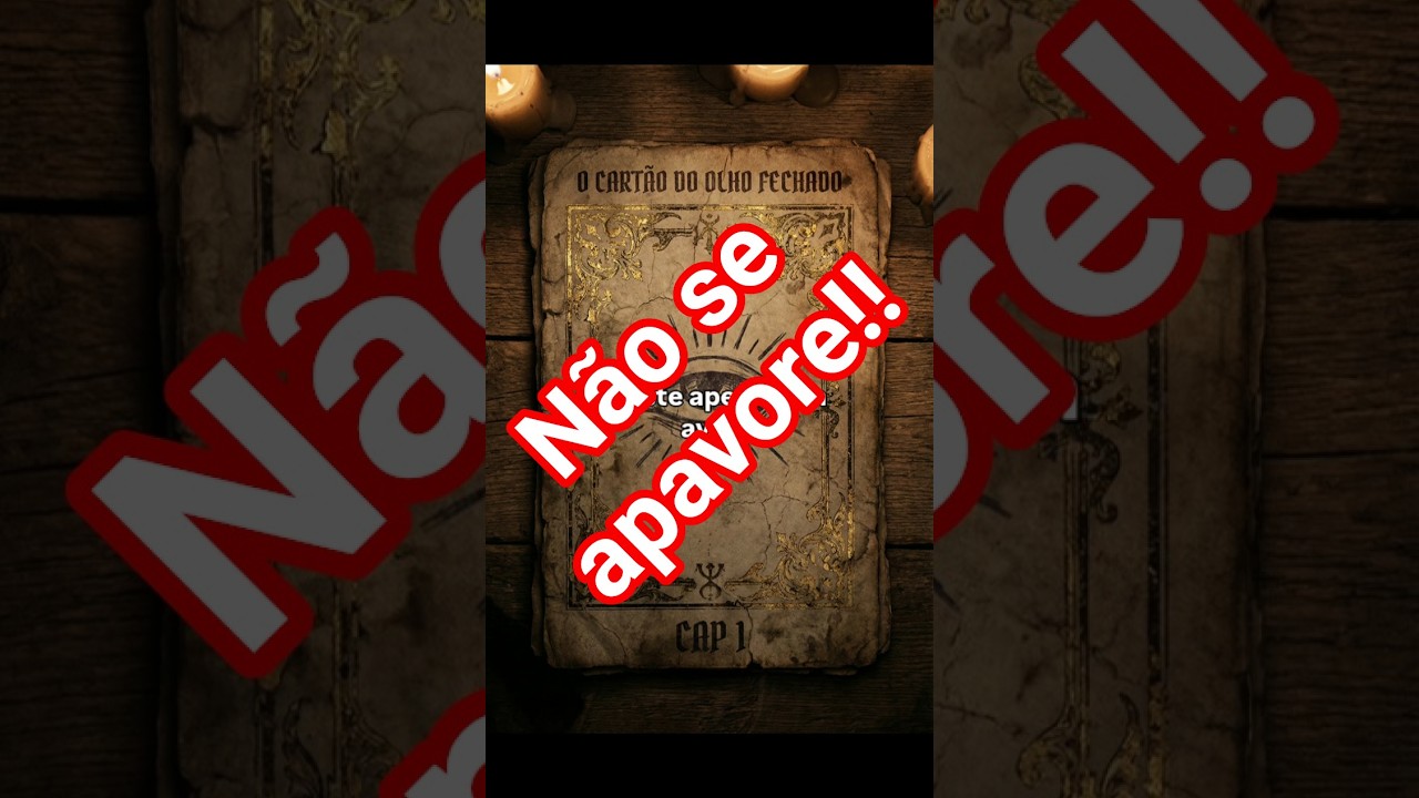 SÉRIE“7 CARTÕES QUE NÃO DEVEM SER LIDOS”CAP 1— O CARTÃO DO OLHO FECHADO.