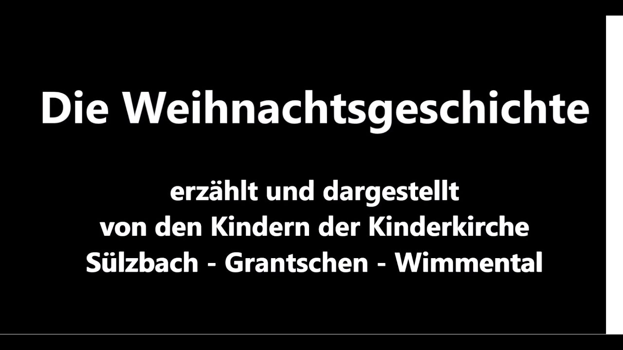 Weihnachtsgeschichte 2020