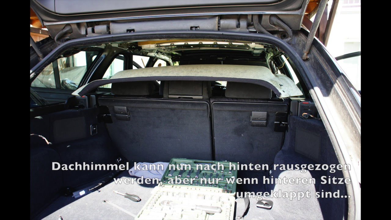 BMW E46 Dachhimmel Schiebedach Glasdach ausbauen Anleitung sunroof
