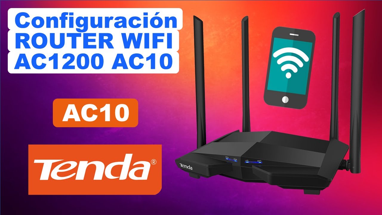 Configurar router wifi TENDA AC10 inalámbrico o por cable de red