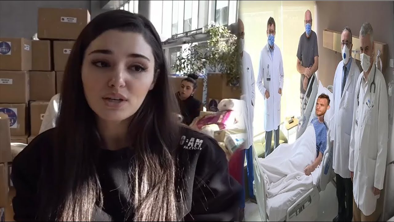 Ханде Эрчел посетила Керема Бурсина в больнице.
