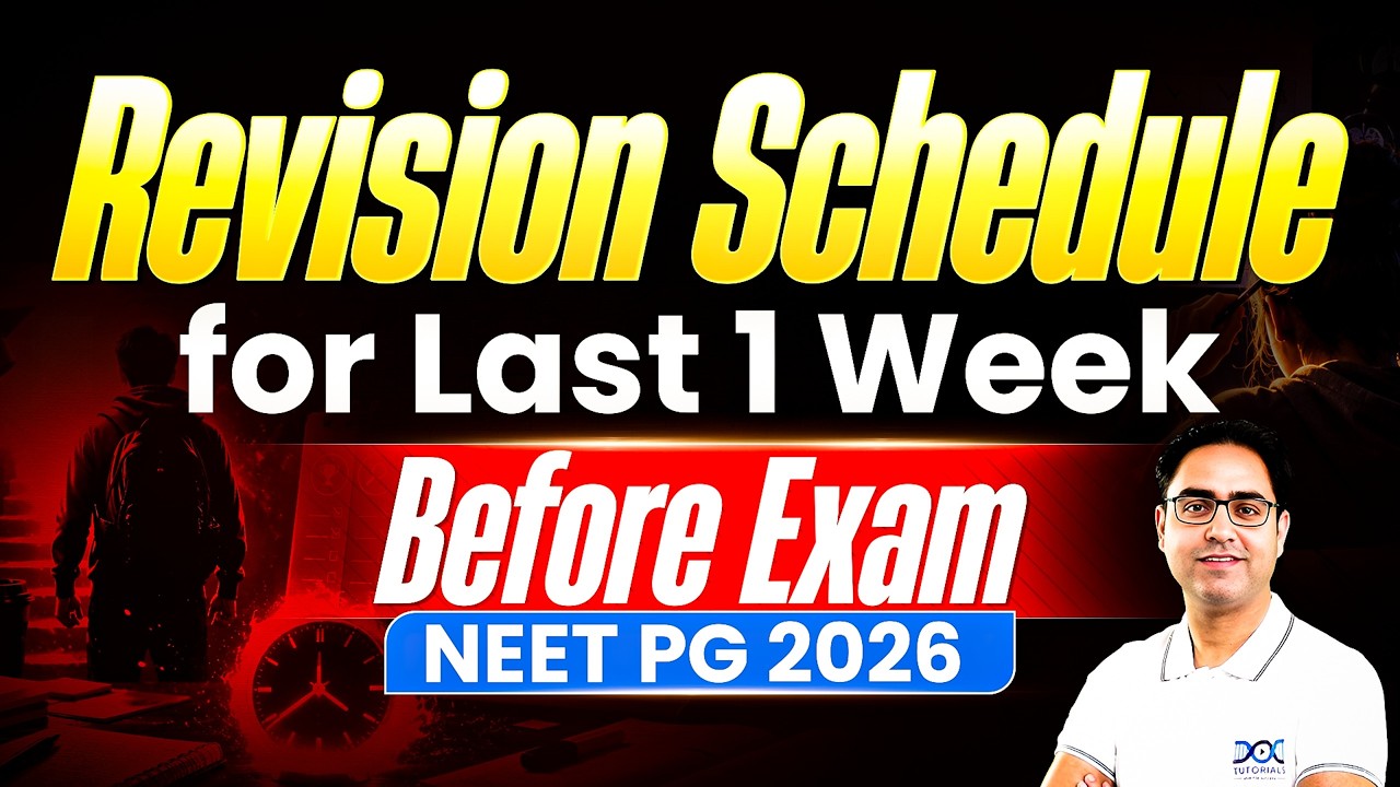 Стратегия на последние 7 дней для NEET PG | План финального повторения для NEET PG | Срочное повт...