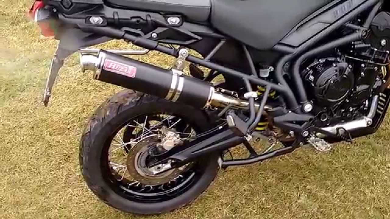 Triumph Tiger 800 XC with Huzar Exhaust