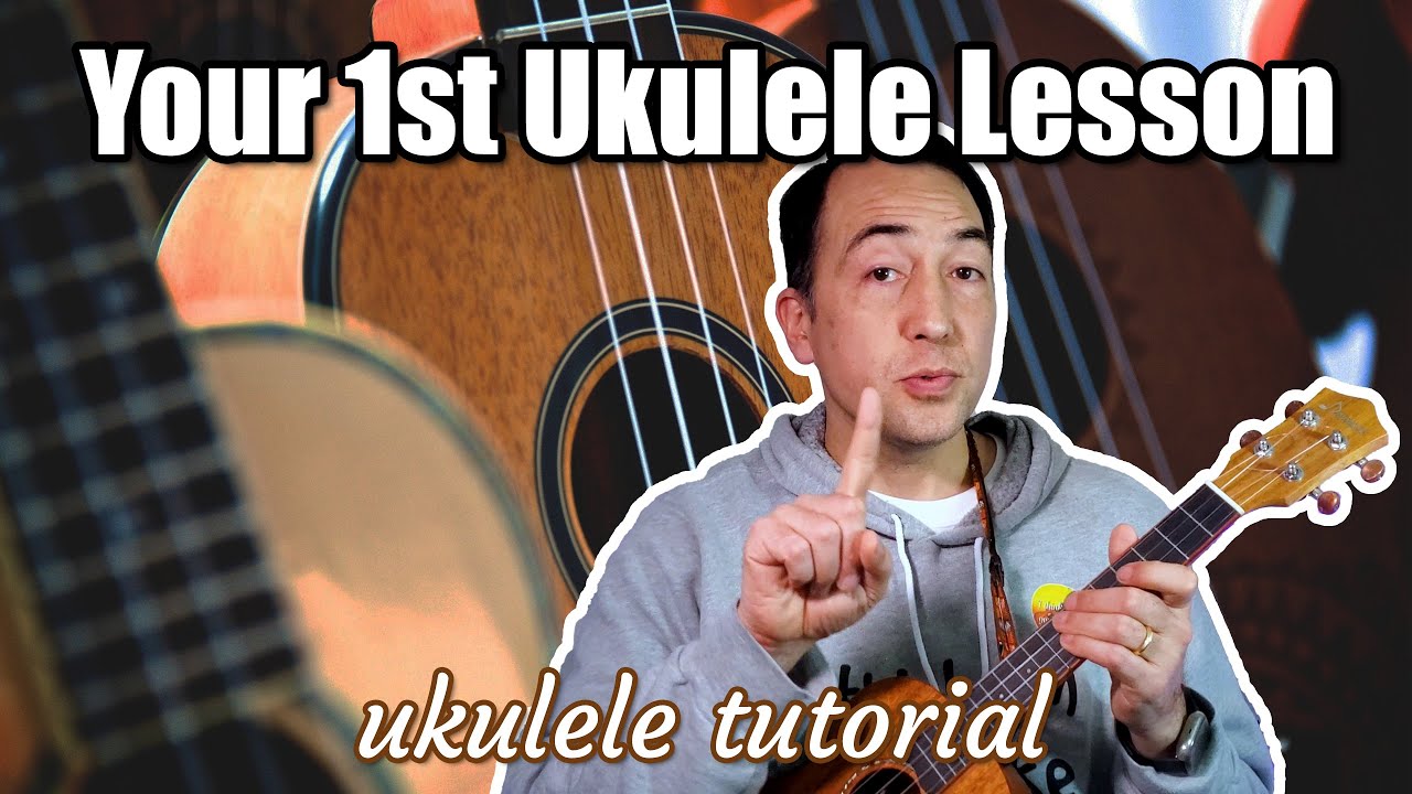 Beginner ukulele players' 1st lesson