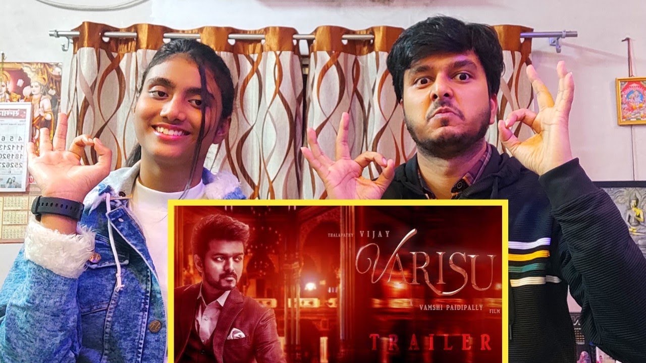 Superhit Varisu Reaction Video | Varisu Trailer Video | Reaction  Video| Thalapathy Vijay |
