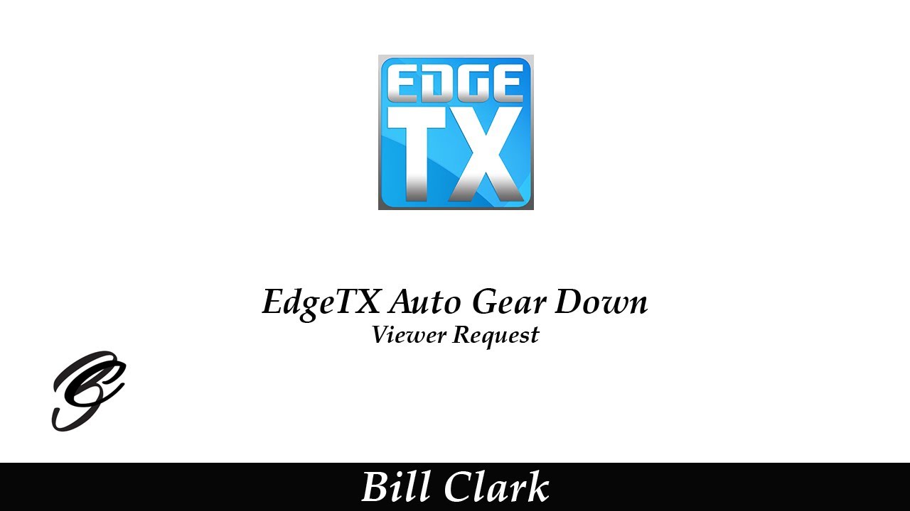 EdgeTX Auto Gear Down (Viewer Request)