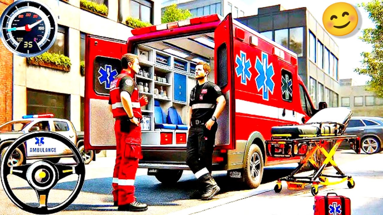 Realistic Ambulance 🚑 Rescue Simulator 3D - Ambulance Emergency 😱 Simulation | Android Gameplay 