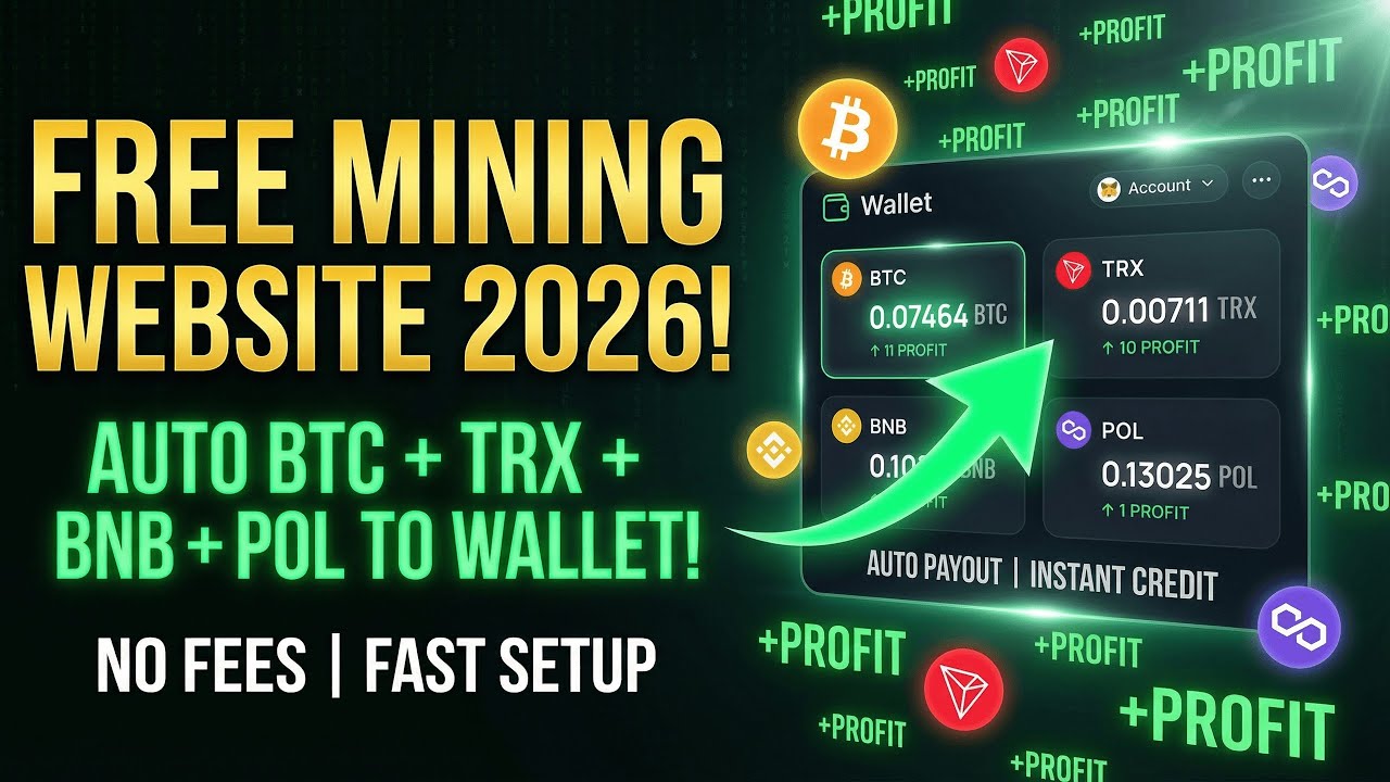 Free Cloud Mining 2026 💰 New Sites for Bitcoin & Crypto