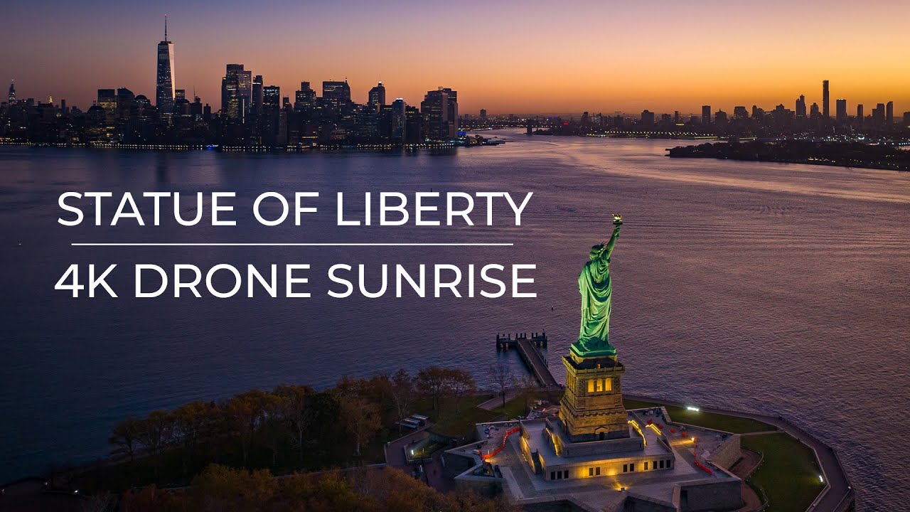 Statue of Liberty 4K Mavic 3 Drone