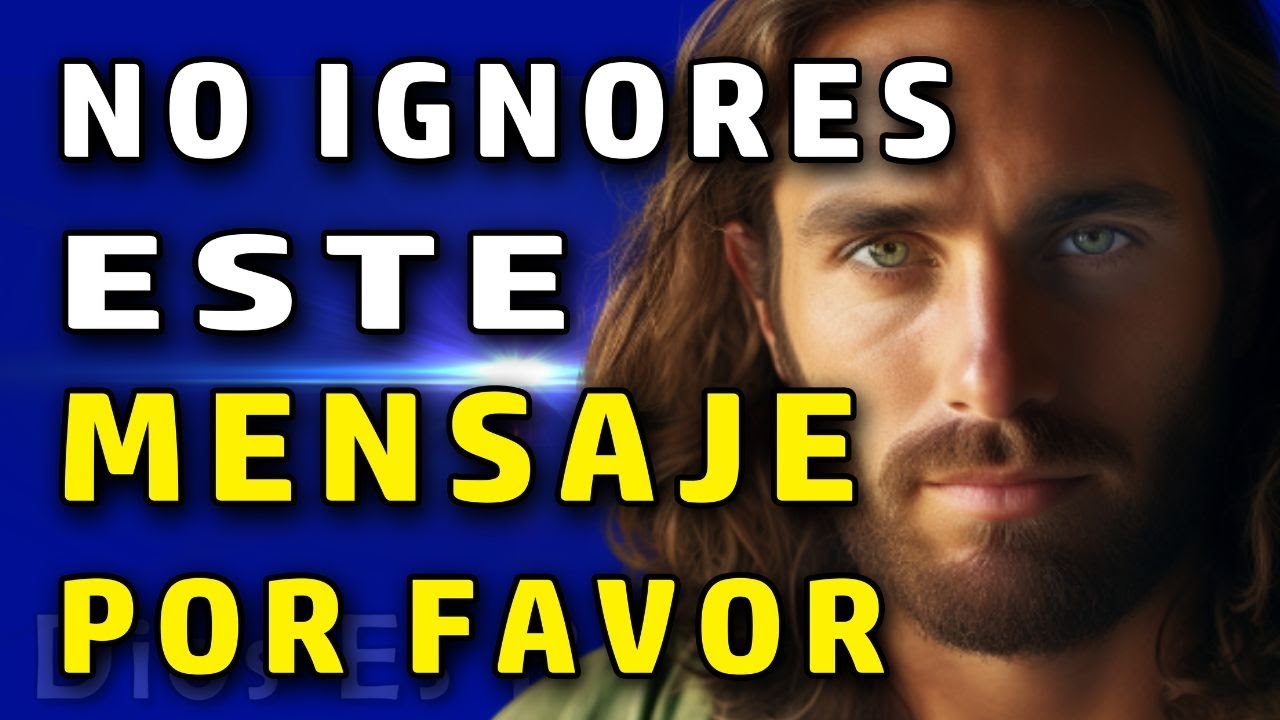 Dios te dice hoy: No ignores mi voz escucha, cómo te hablo con tanto cariño.
