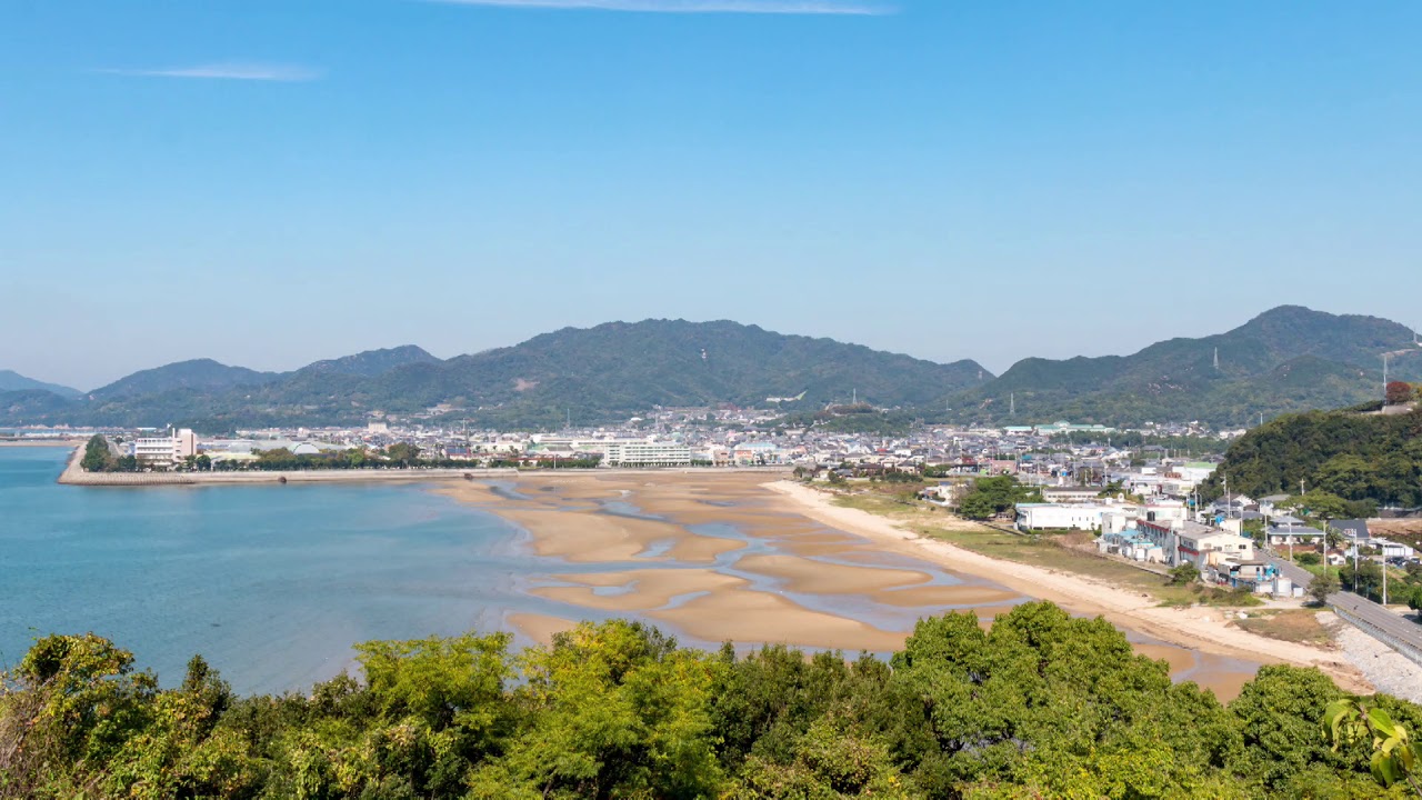[タイムラプス]父母ヶ浜の満潮～干潮(7時間撮影)
