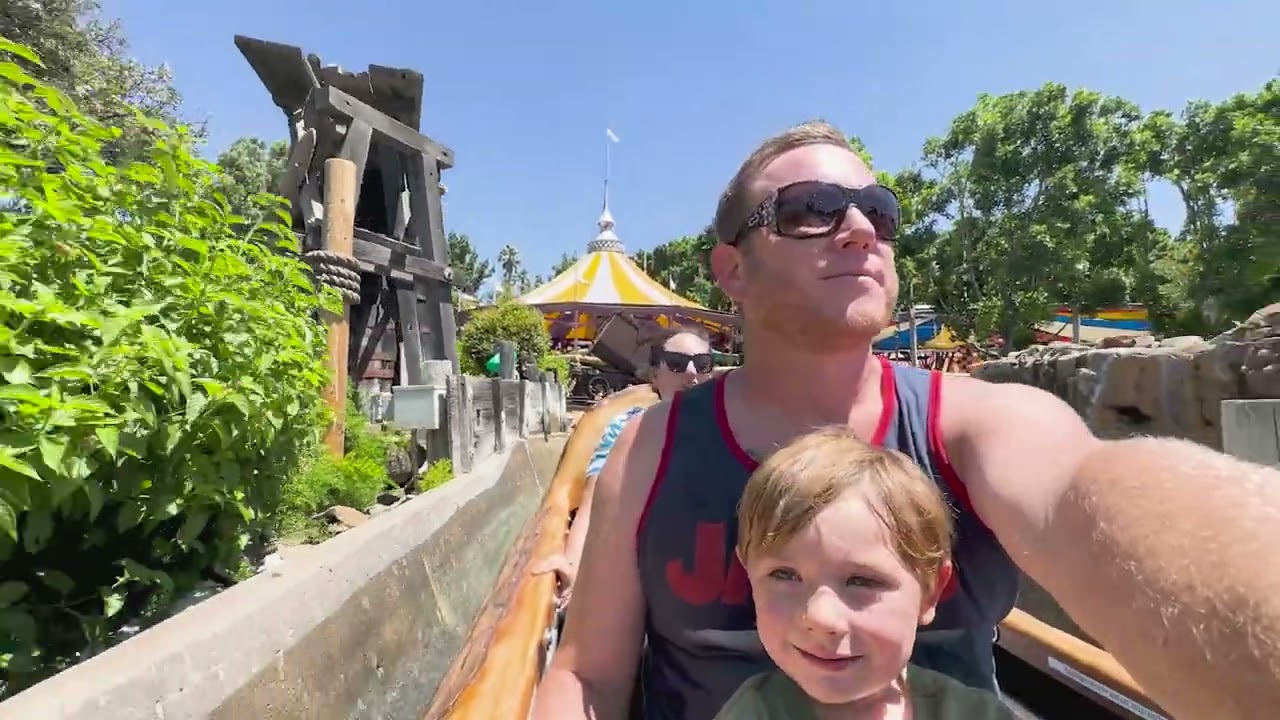 Castle Park; Sawmill Plunge, Log ride. Walters first ride.