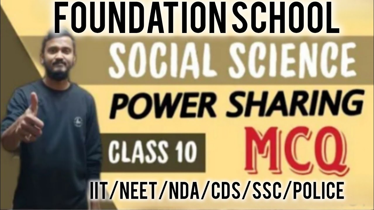 CLASS 10 #POWER SHARING MCQ......1