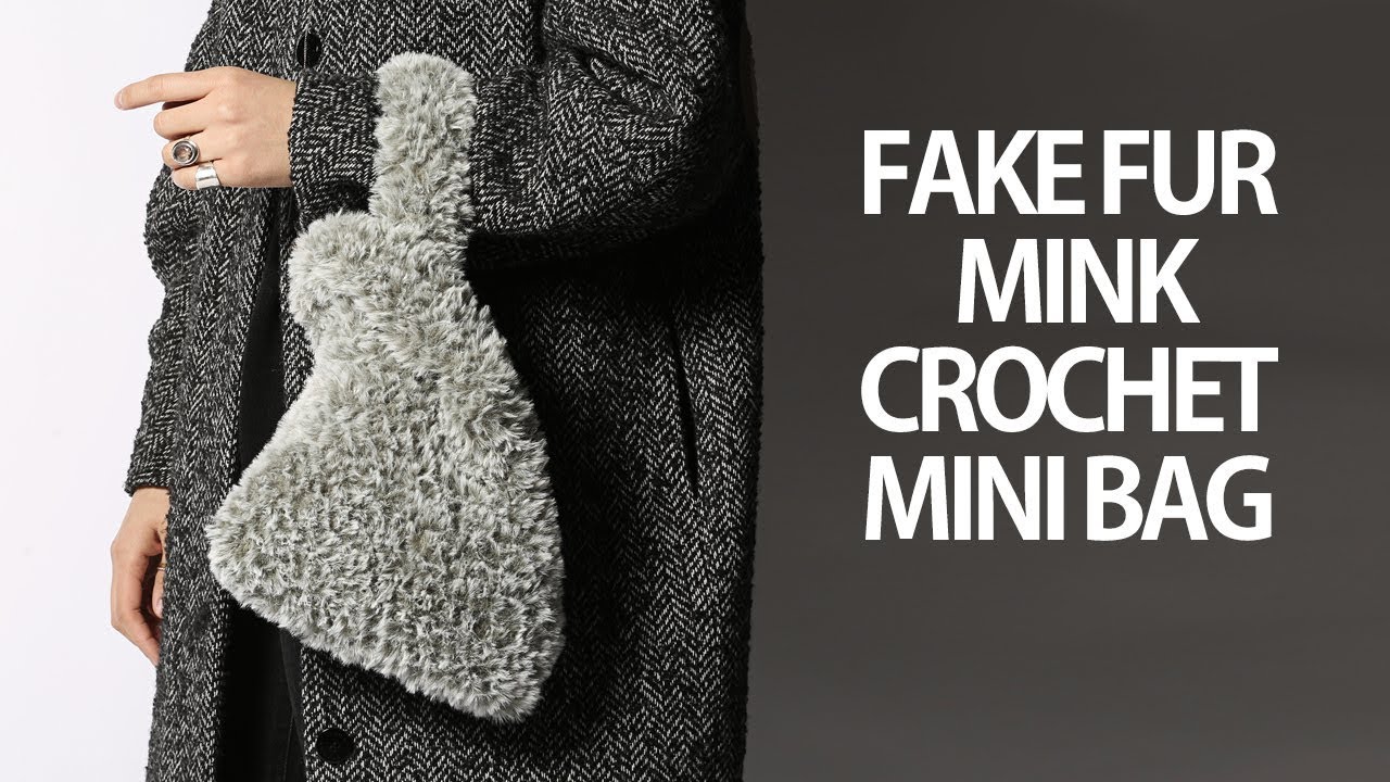 코바늘가방 뜨기 밍크백 만들기 crochet mink bag
