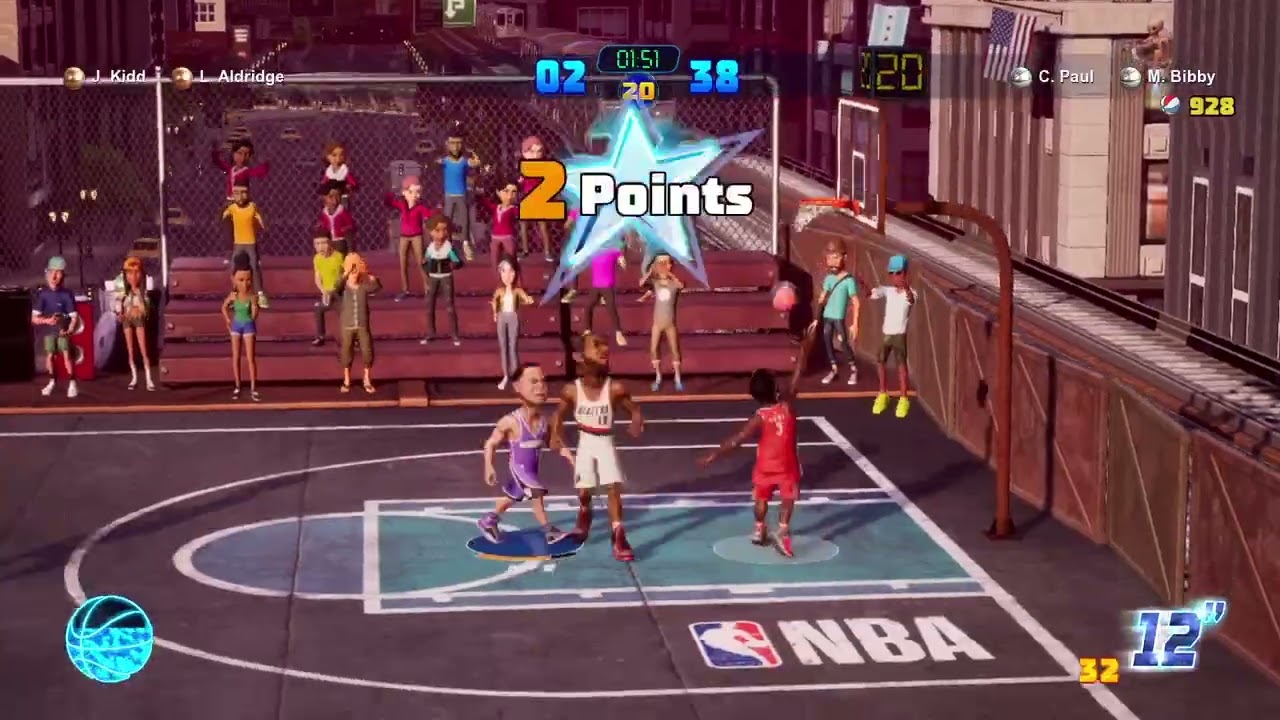 Nba 2k playgrounds Mike Bibby and Chris Paul VS Jason Kidd and LaMarcus Aldridge!